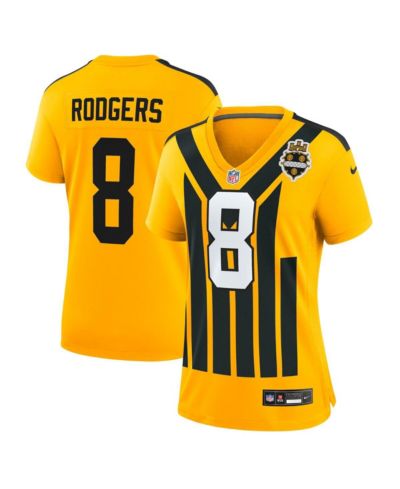Женская игровая джерси Nike Aaron Rodgers Gold Pittsburgh Steelers Alternate 1933 Throwback