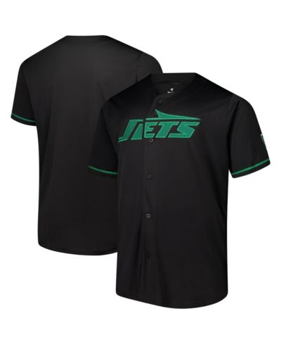 Рубашка Fanatics Men's Black New York Jets Pop Full-Button Shirt
