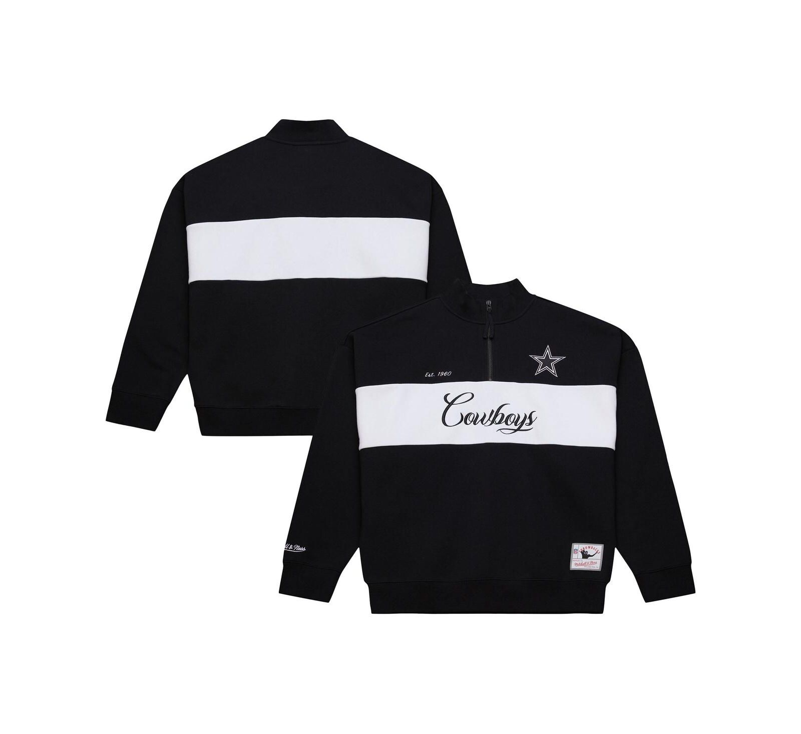 Женская куртка Mitchell Ness Dallas Cowboys Quarter-Zip Black
