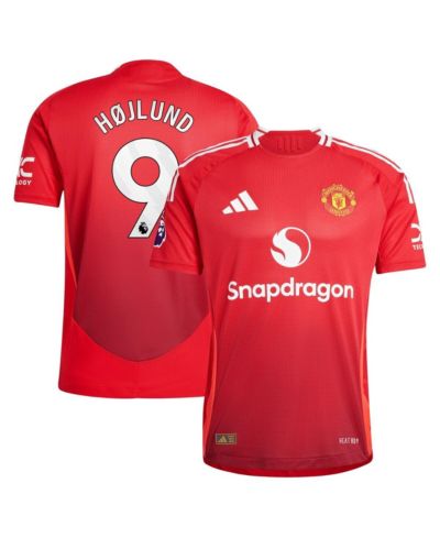 Мужская игровая джерси Adidas Manchester United 2024/25 Home Authentic, игрок Rasmus Højlund, цвет Red