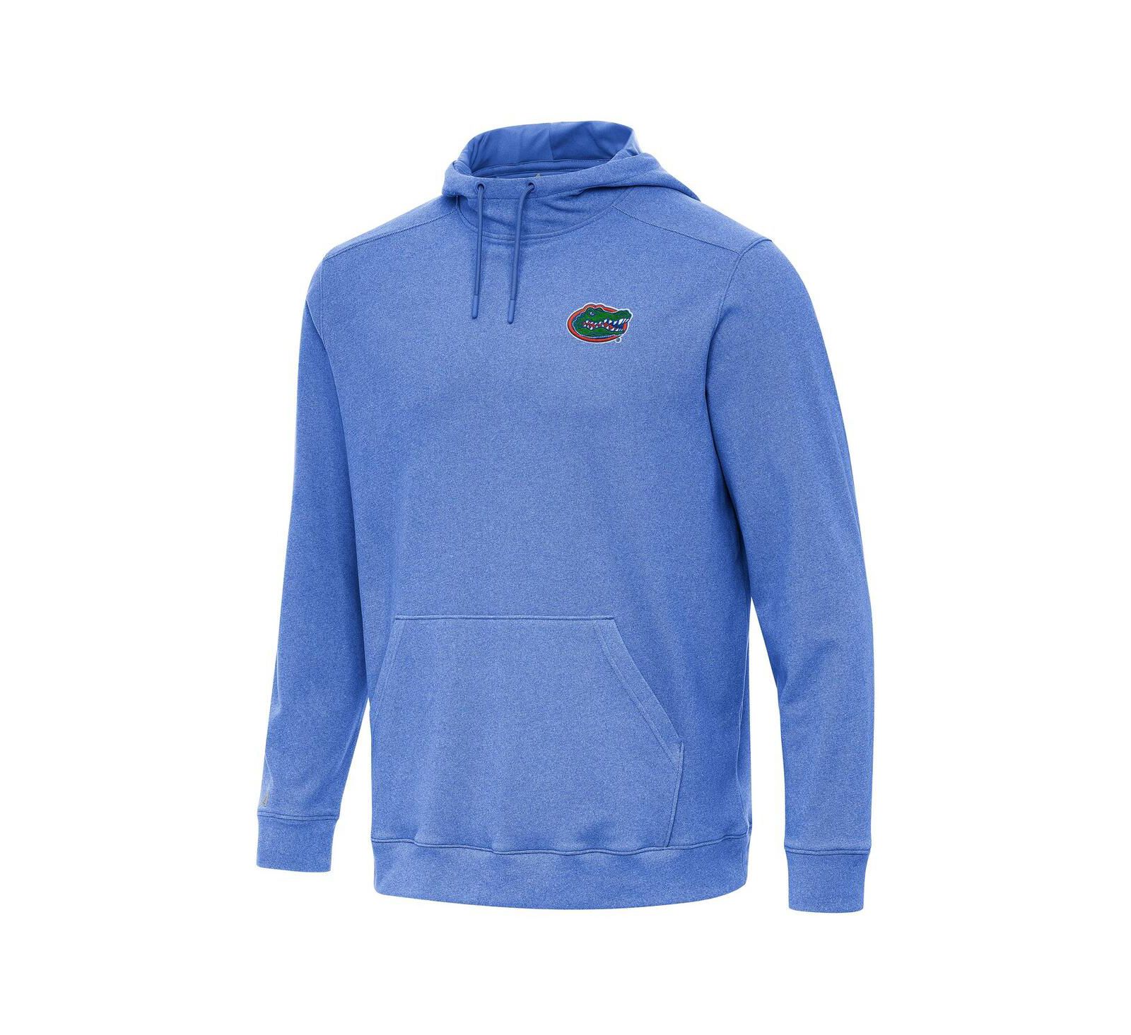 Мужское худи Antigua Heather Royal Florida Gators Cloud Pullover