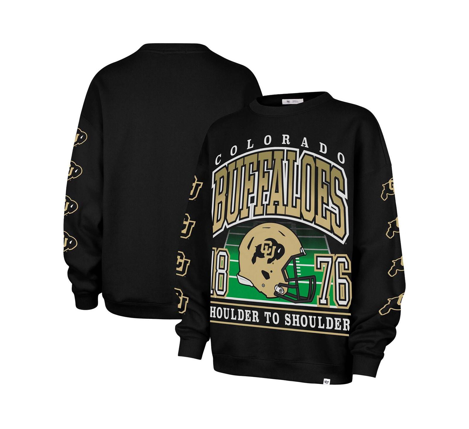 Женское оверсайз худи '47 Brand Colorado Buffaloes Go Big Black