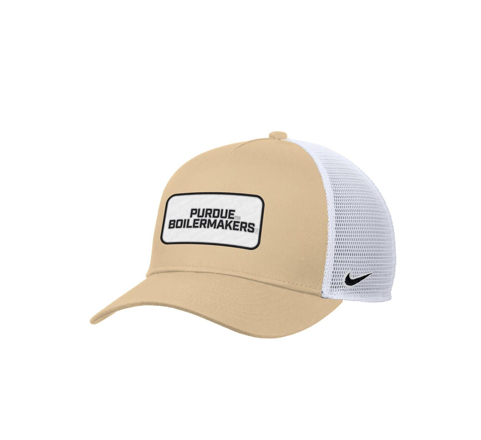 Nike Men's Gold Purdue Boilermakers 2025 On-Field Rise Trucker Performance Adjustable Hat