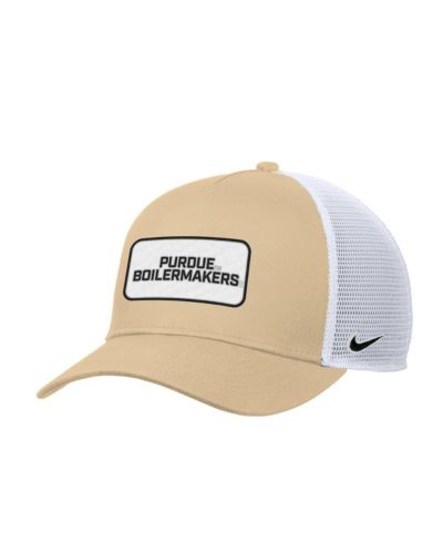 Nike Men's Gold Purdue Boilermakers 2025 On-Field Rise Trucker Performance Adjustable Hat