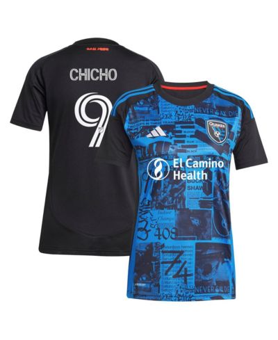 adidas Женская джерси-реплика Cristian Arango Black San Jose Earthquakes 2025 Headliner