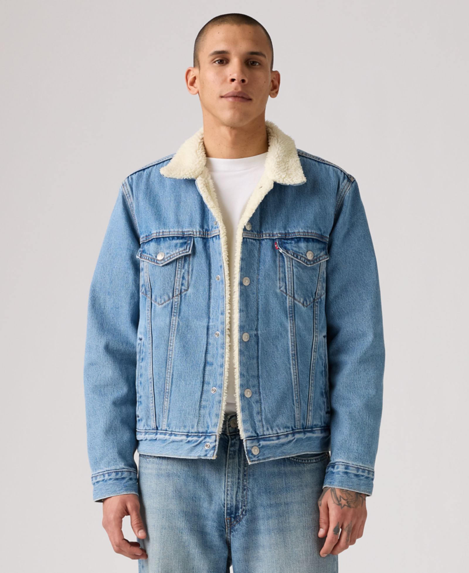 Мужская джинсовая куртка Levi's Regular Fit Sherpa