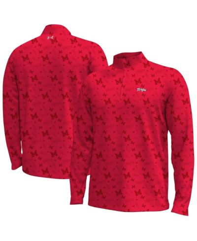Мужская куртка Under Armour Red Maryland Terrapins Gameday ArmourFuse Half-Zip