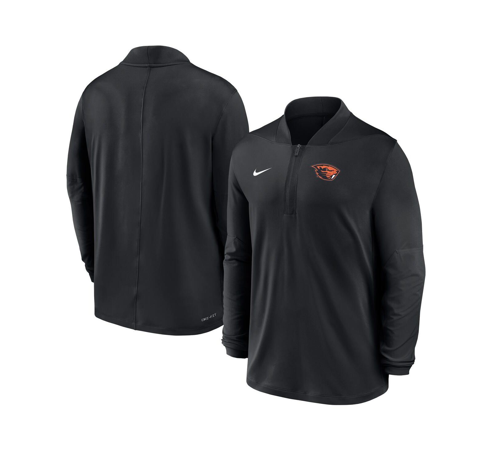 Nike Men's Black Oregon State Beavers Dri-FIT Half-Zip Pullover Sweatshirt