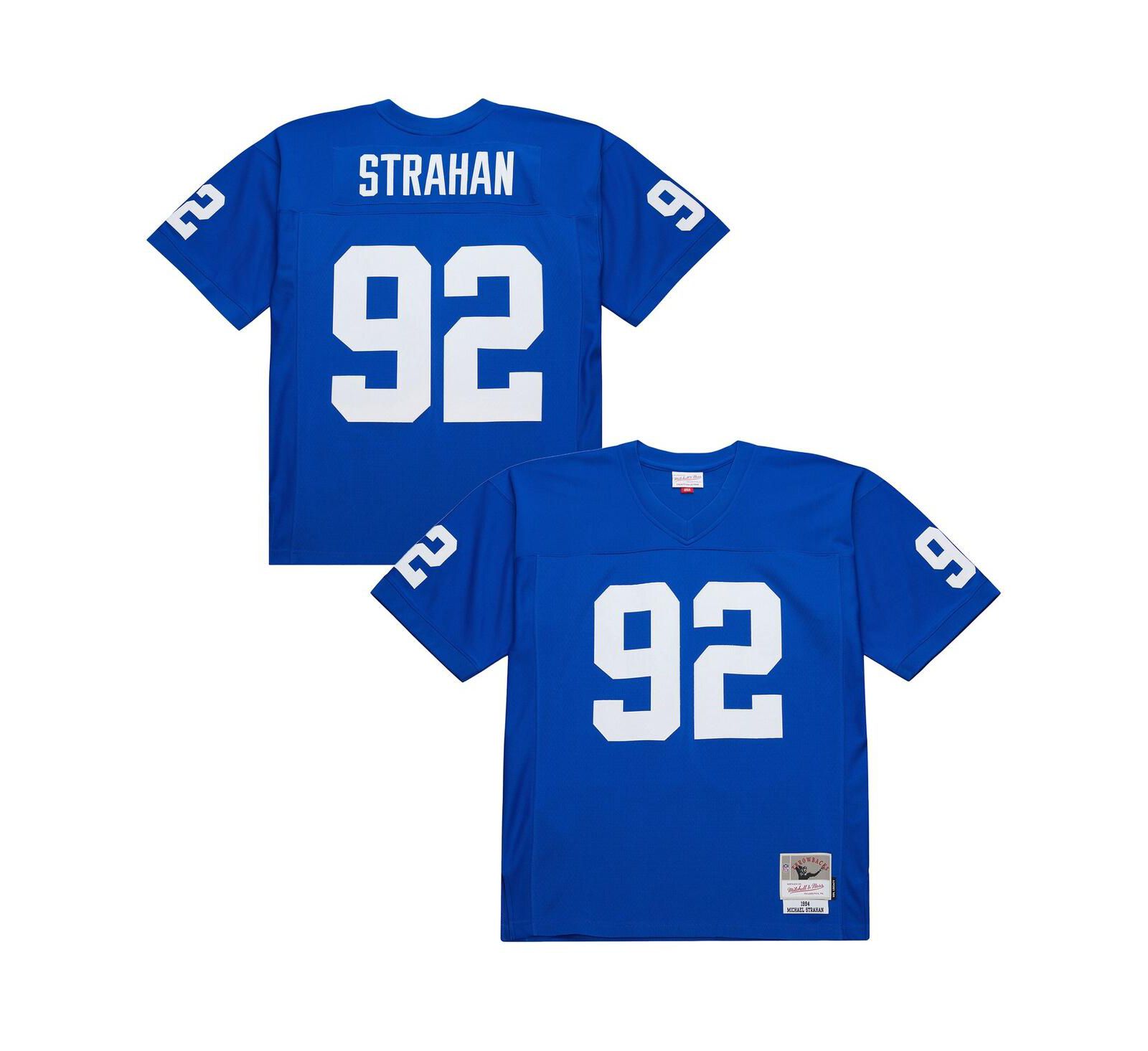 Мужская реплика джерси Mitchell Ness Michael Strahan Royal New York Giants 1994 Legacy