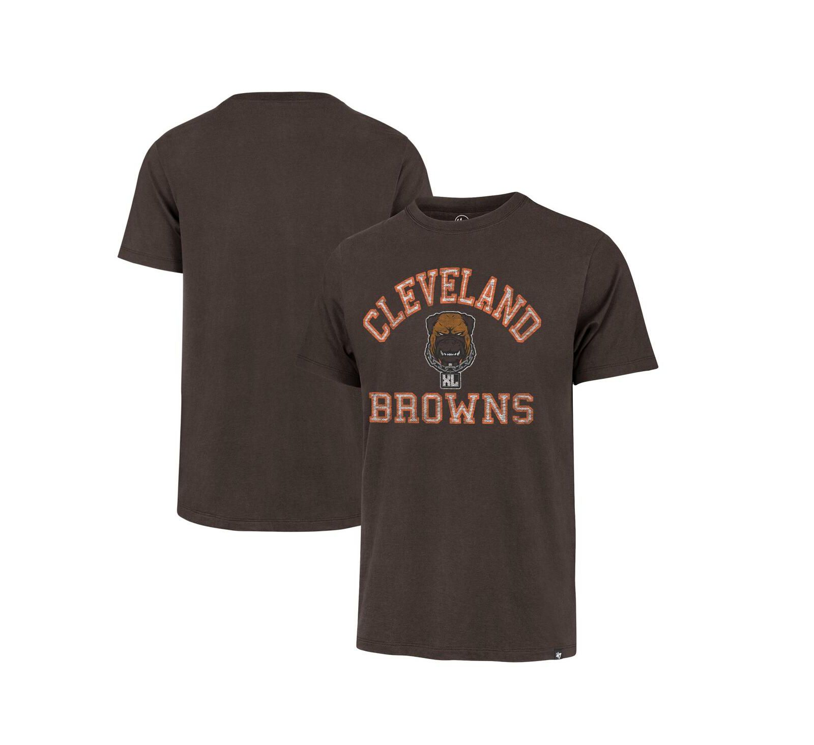 Мужская футболка 47 Brand Cleveland Browns Dawg Pound XL All Day Franklin, коричневая