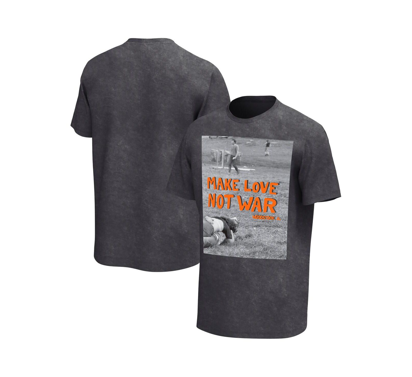 Мужская футболка Philcos Woodstock Make Love Not War Charcoal