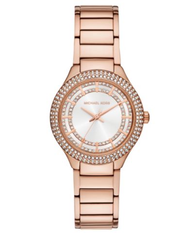Женские часы Michael Kors Sylvia Three-Hand Rose Gold-Tone 33mm
