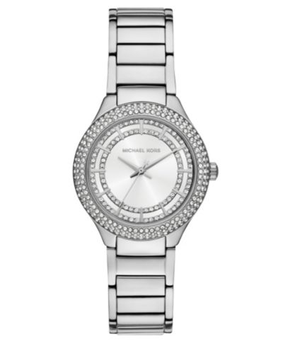 Michael Kors Женские серебристые часы Sylvia, 33mm, нержавеющая сталь