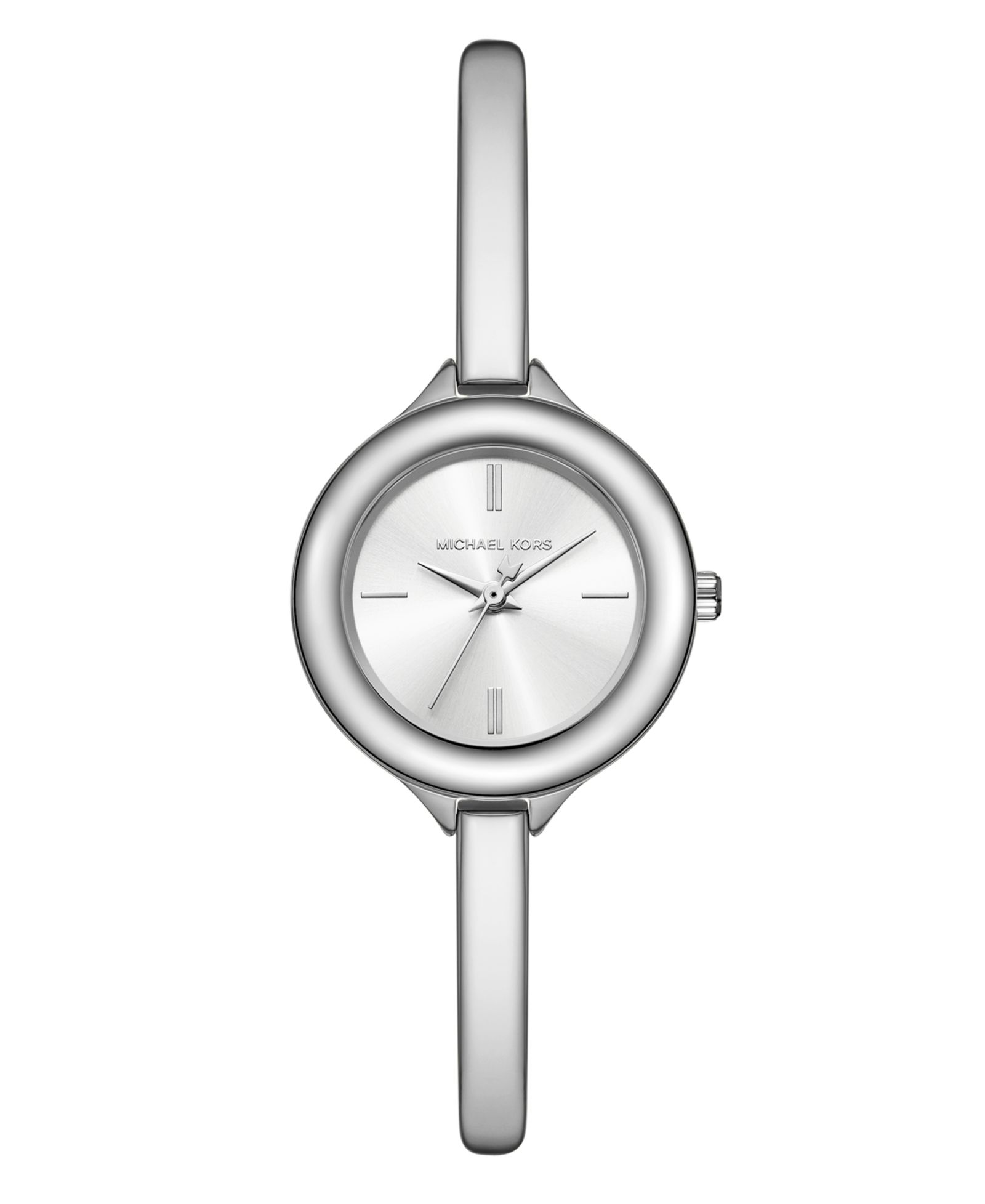 Женские часы Michael Kors Izzy Three-Hand Silver-Tone Stainless Steel, 28mm