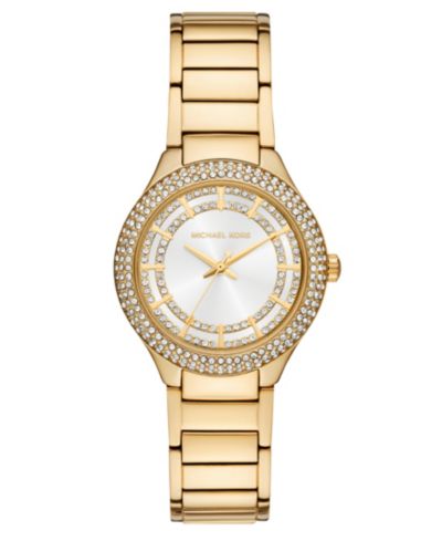 Женские часы Michael Kors Sylvia Three-Hand Gold-Tone Stainless Steel, 33mm