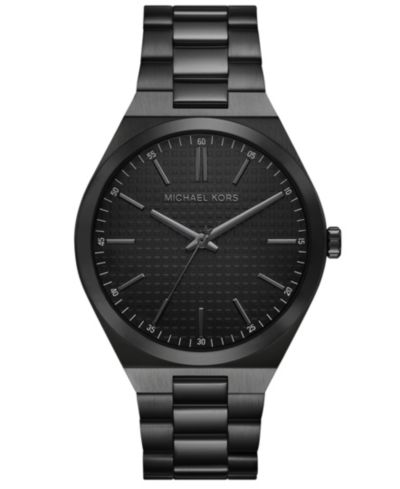 Michael Kors Мужские часы Lennox, черные, сталь IP, 43mm