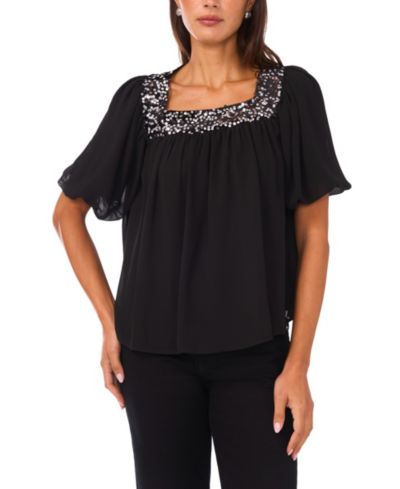 Vince Camuto Women's Square Neck Top
