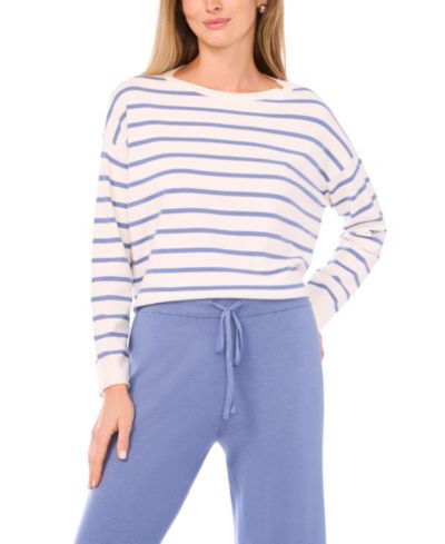 Женский джемпер Vince Camuto Stripe Rolled Edge Long-Sleeve