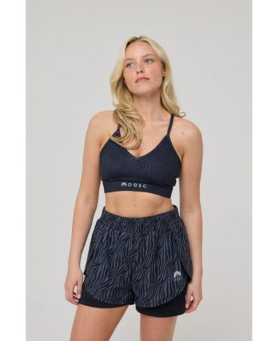 OOSC Женский спортивный топ Infinite Sports Bra Black Tiger