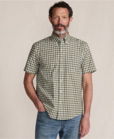 Мужская рубашка Lands' End Short Sleeve Poplin