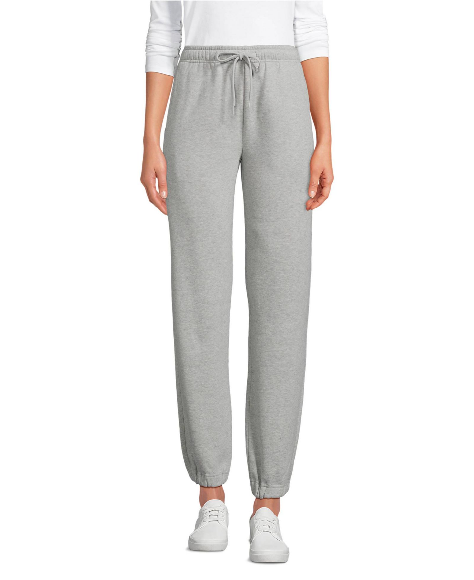 Lands' End Women's Serious Sweats High Rise Jogger Pants - Set Bottom