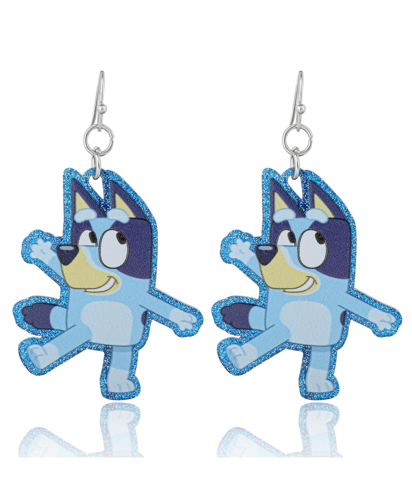 Серьги Bluey Drop Earrings с силуэтами персонажей, легкие детские украшения
