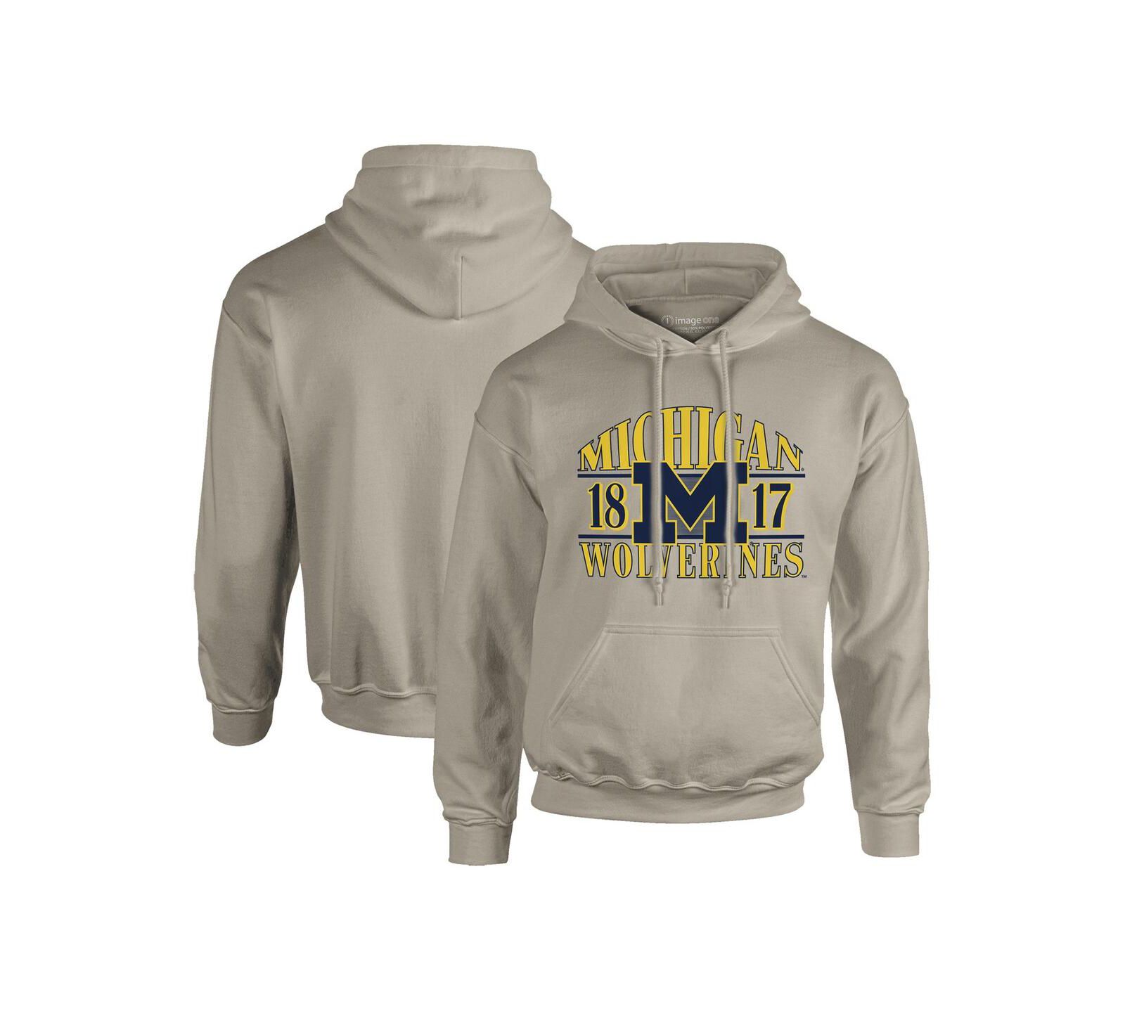 Image One Мужское худи с принтом Michigan Wolverines Upper Arch Letters