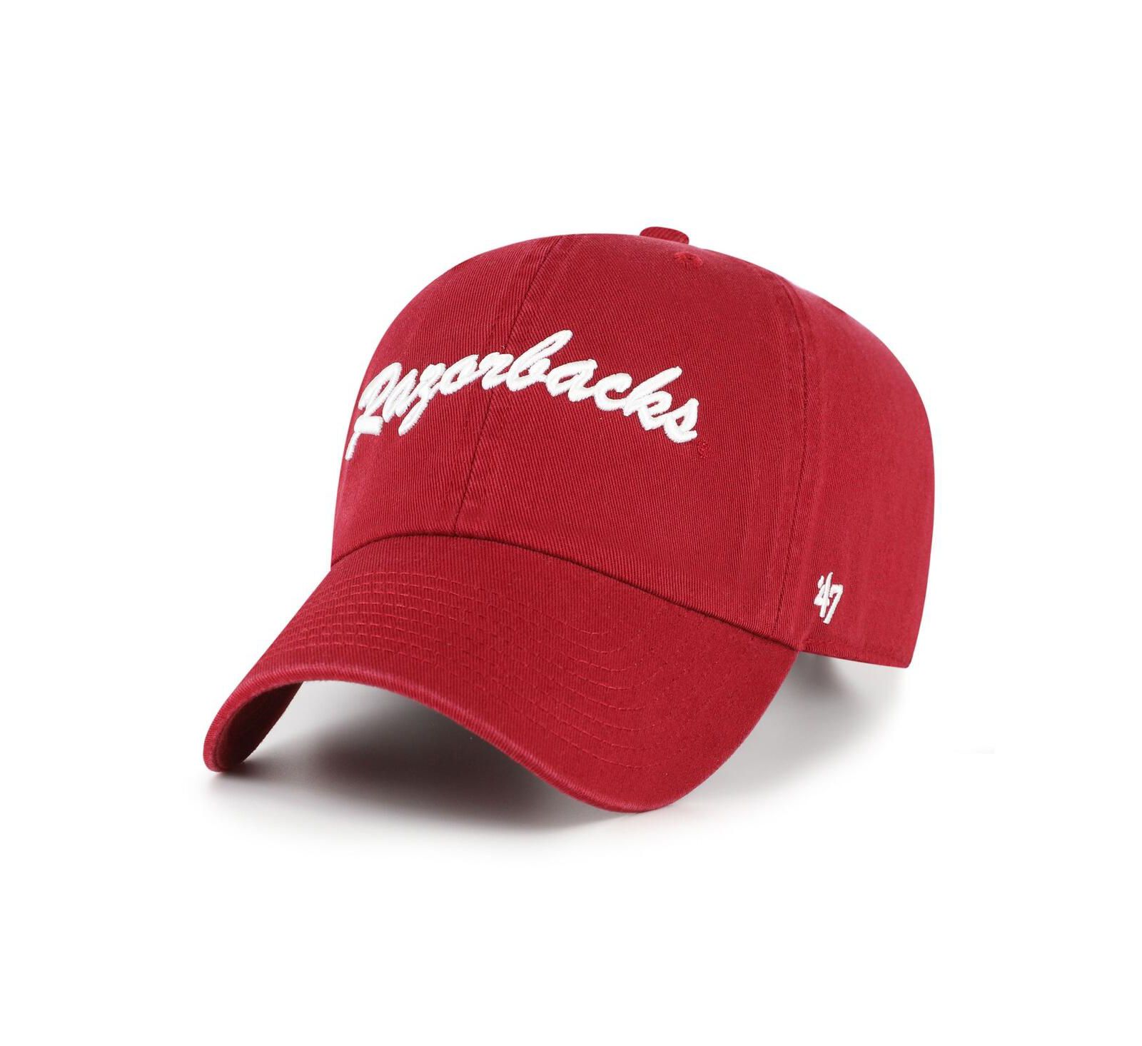 Мужская кепка '47 Brand Men's Cardinal Arkansas Razorbacks Vault Clean Up Adjustable Hat