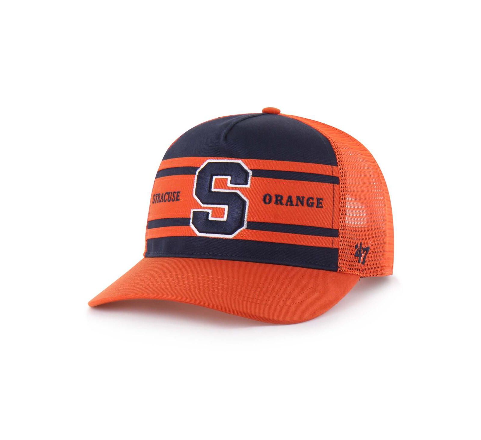 '47 Brand Кепка тракер Syracuse Orange Super Stripe Hitch, регулируемая, темно-синий/оранжевый, для мальчиков и девочек