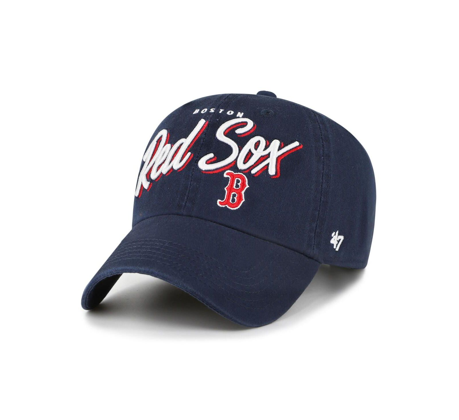 Женская кепка '47 Brand Navy Boston Red Sox Ariana Clean Up Adjustable