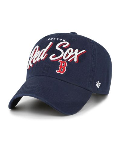 Женская кепка '47 Brand Navy Boston Red Sox Ariana Clean Up Adjustable