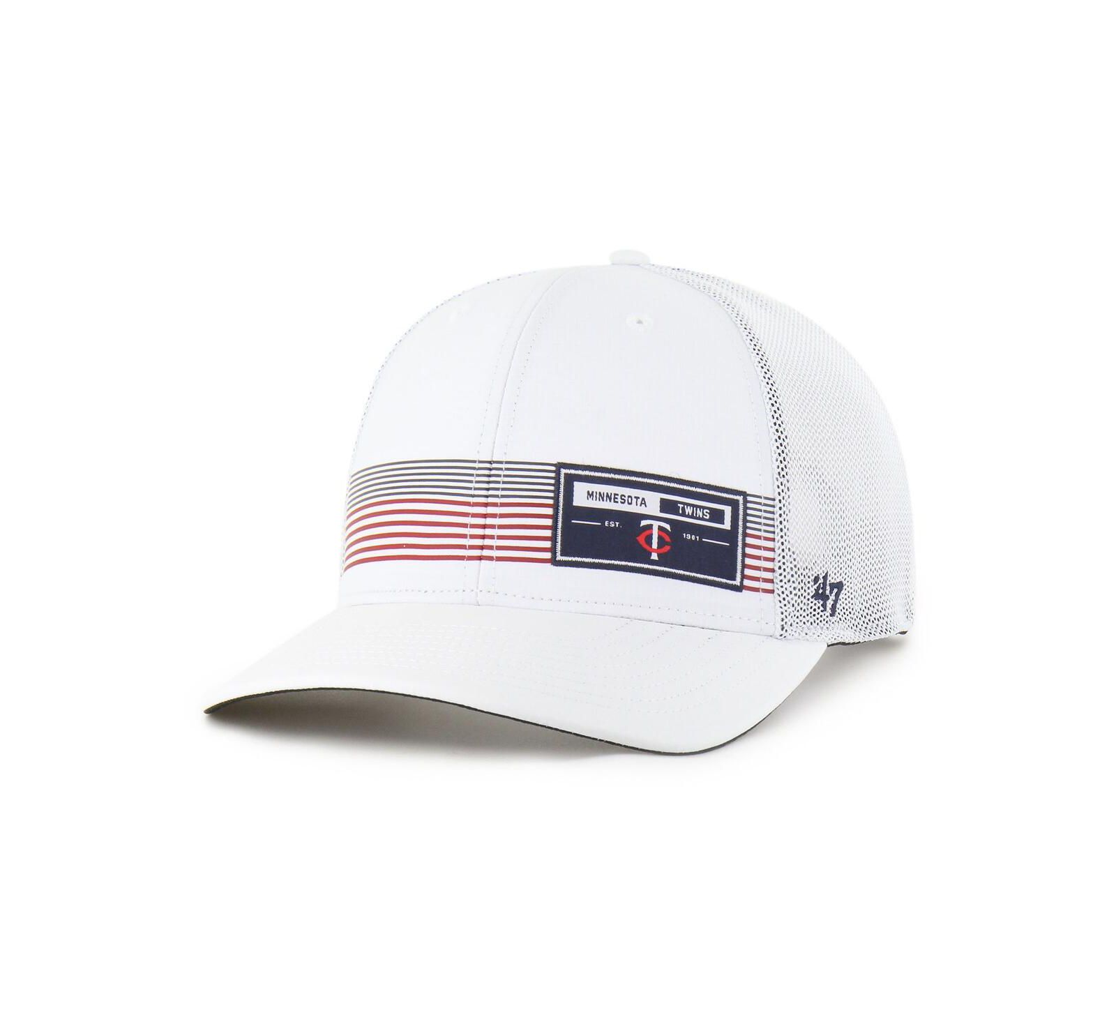 '47 Brand Men's White Minnesota Twins Rangefinder Brrr Trucker Adjustable Hat