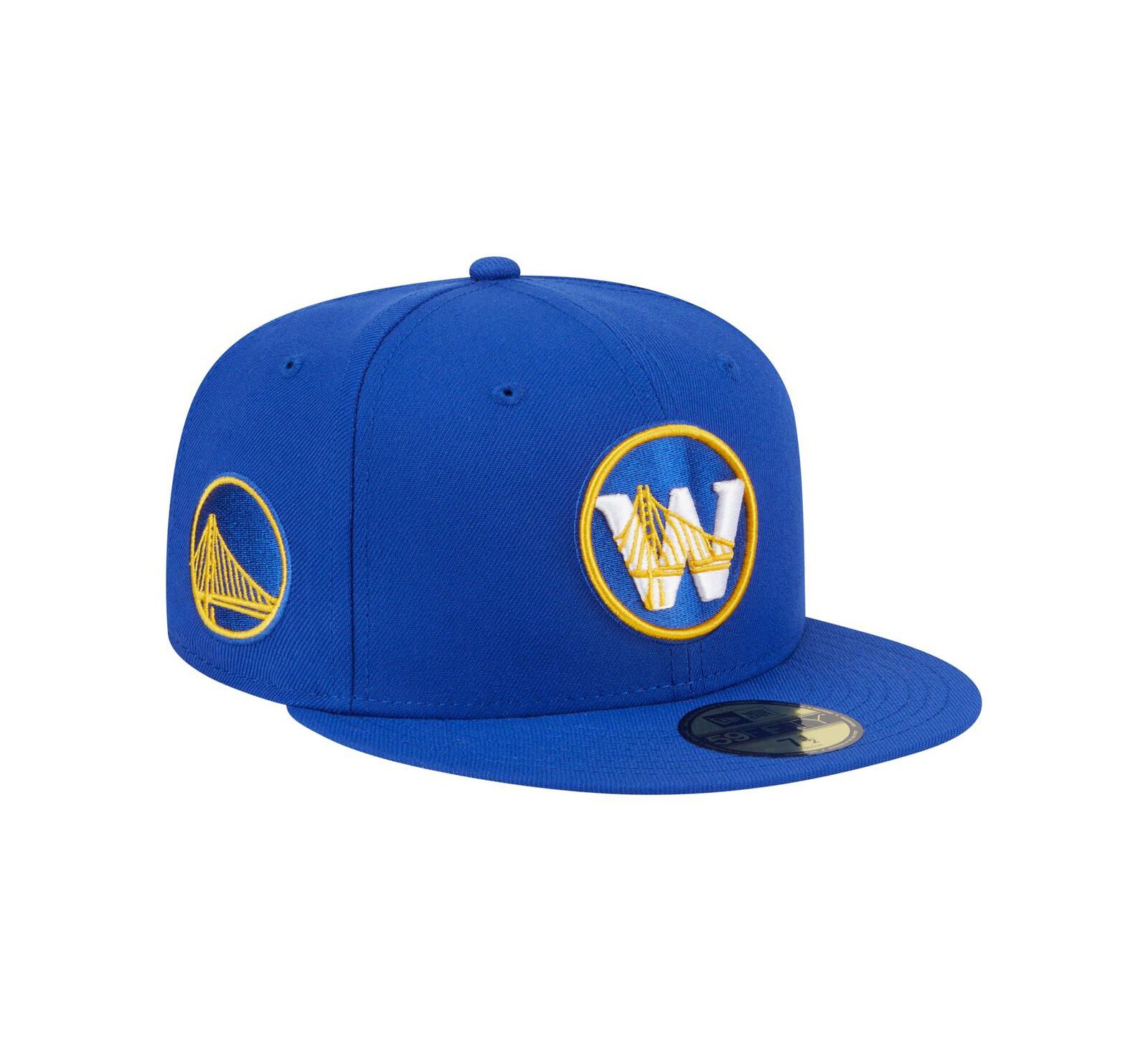 New Era Men's Royal Golden State Warriors Deceptor 59FIFTY Fitted Hat