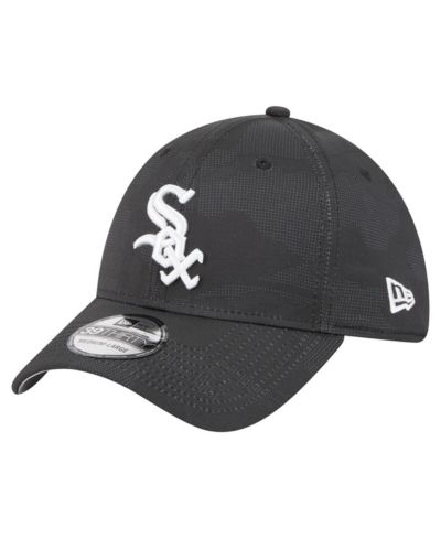New Era Men's Black Chicago White Sox Tonal Camo 39THIRTY Flex Hat
