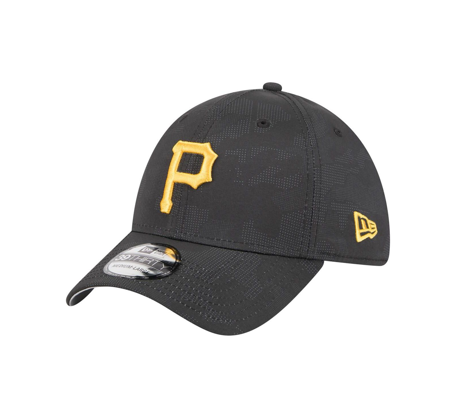 Мужская кепка New Era Pittsburgh Pirates Tonal Camo 39THIRTY Flex, черная