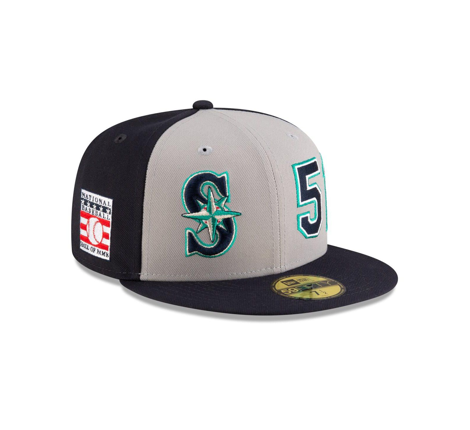 New Era Men's Ichiro Suzuki Navy/Gray Seattle Mariners 2025 Baseball Hall of Fame 59FIFTY Fitted Hat