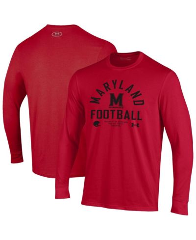 Мужская футболка Under Armour Maryland Terrapins 2025 Sideline Football Performance