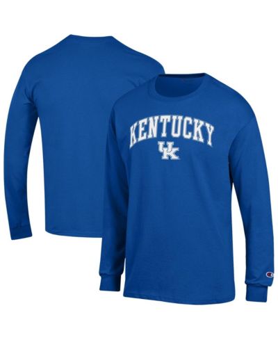 Champion Men's Royal Kentucky Wildcats Arch Over Logo Long Sleeve T-Shirt