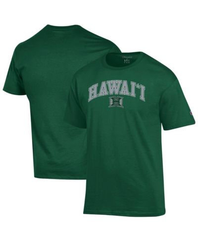 Champion Men's Green Hawaii Rainbow Warriors Arch Over Logo T-Shirt