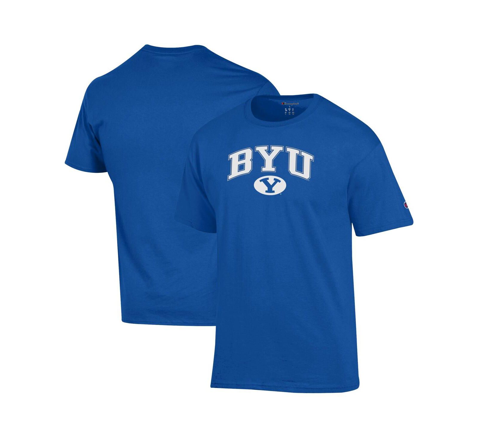 Champion Men's Royal BYU Cougars Arched Logo T-Shirt