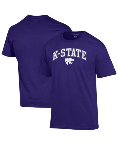 Champion Men's Purple Kansas State Wildcats Arch Over Logo T-Shirt