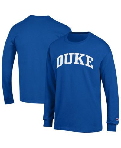 Champion Men's Royal Duke Blue Devils Basic Arch Long Sleeve T-Shirt