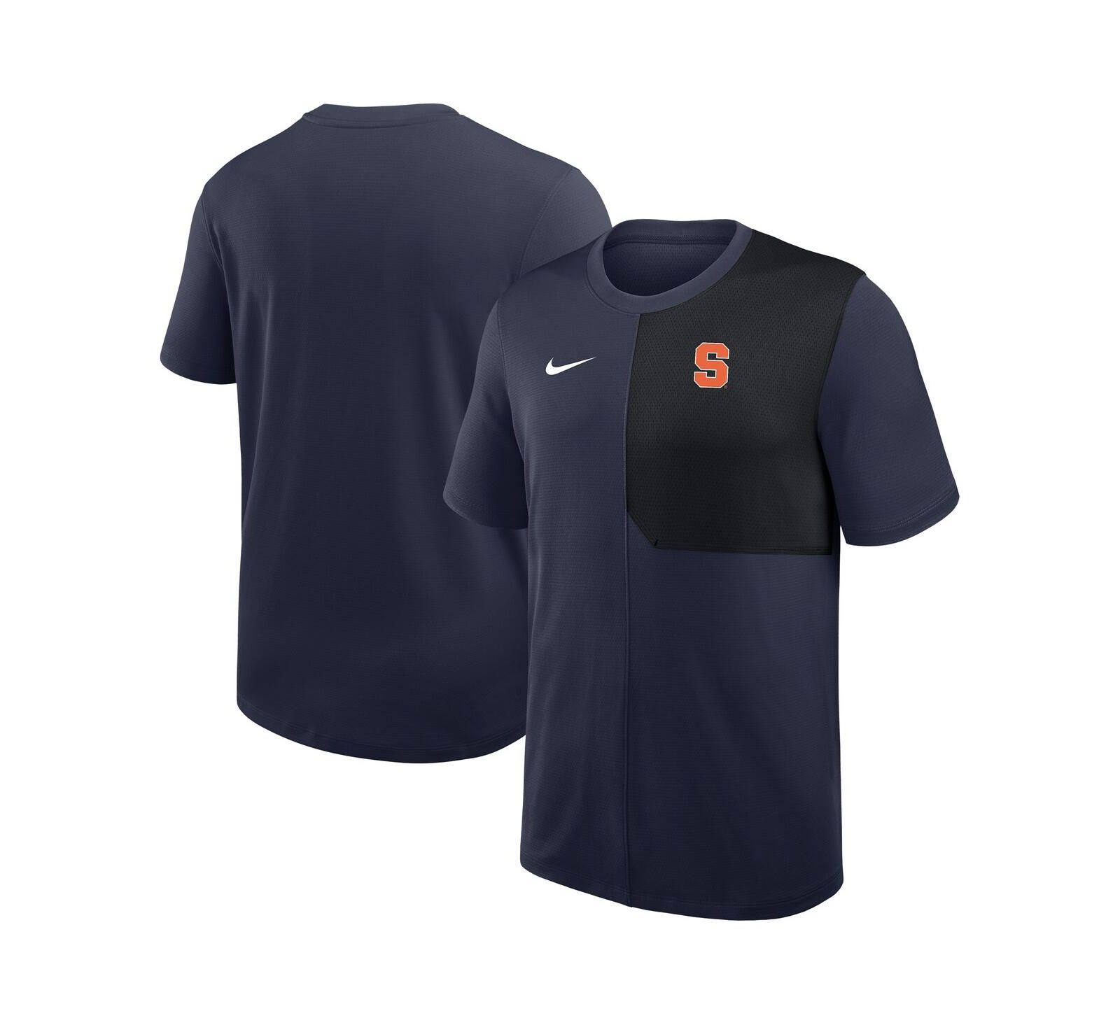 Мужская футболка Nike Syracuse Orange 2025 Sideline UV Performance, темно-синяя