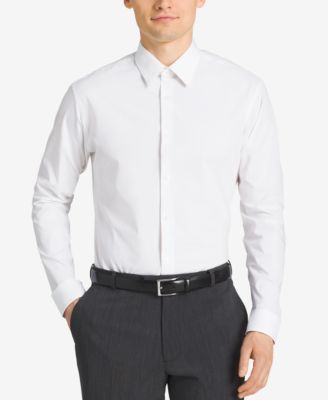Мужская рубашка Calvin Klein Non-Iron Performance Herringbone Slim Fit
