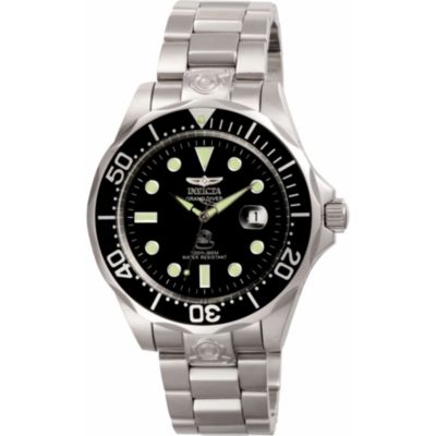 Мужские часы Invicta Pro Diver Automatic 3 Hand Black Dial
