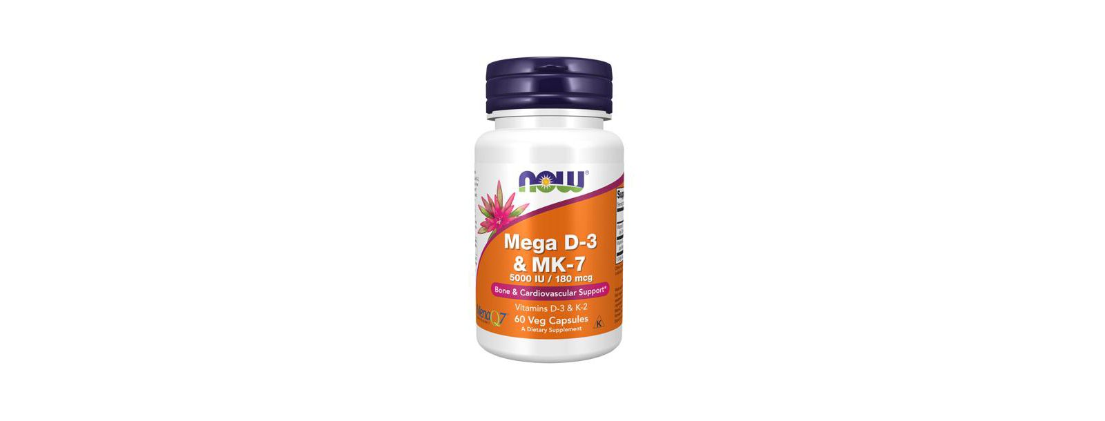 БАД NOW Foods Mega D-3 & Mk-7 60 капсул