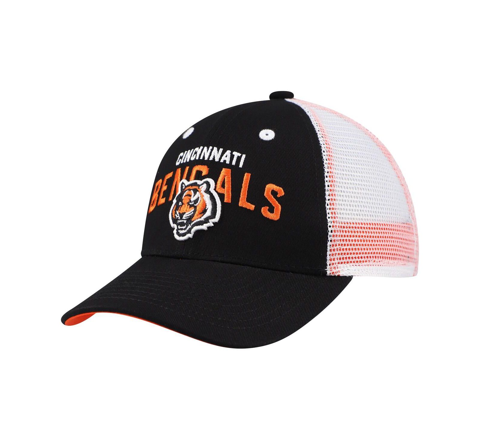 Outerstuff Детская кепка Cincinnati Bengals Core Lockup Trucker Adjustable, черная