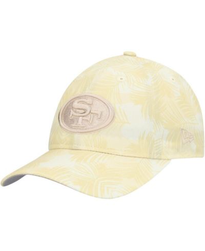 Женская кепка New Era Cream San Francisco 49ers Frond 9TWENTY регулируемая