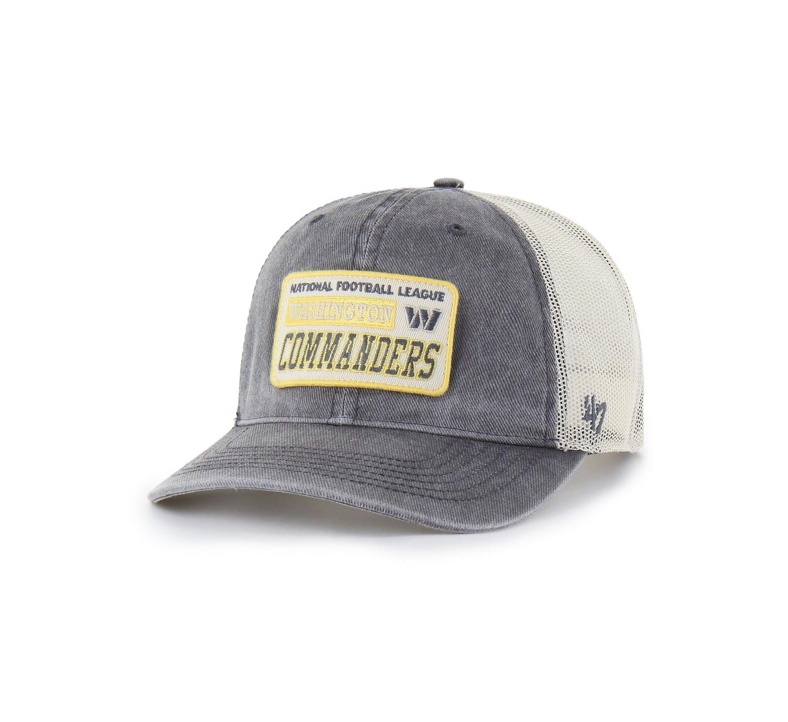 Мужская кепка '47 Brand Charcoal Washington Commanders Canteen Relaxed Trucker регулируемая