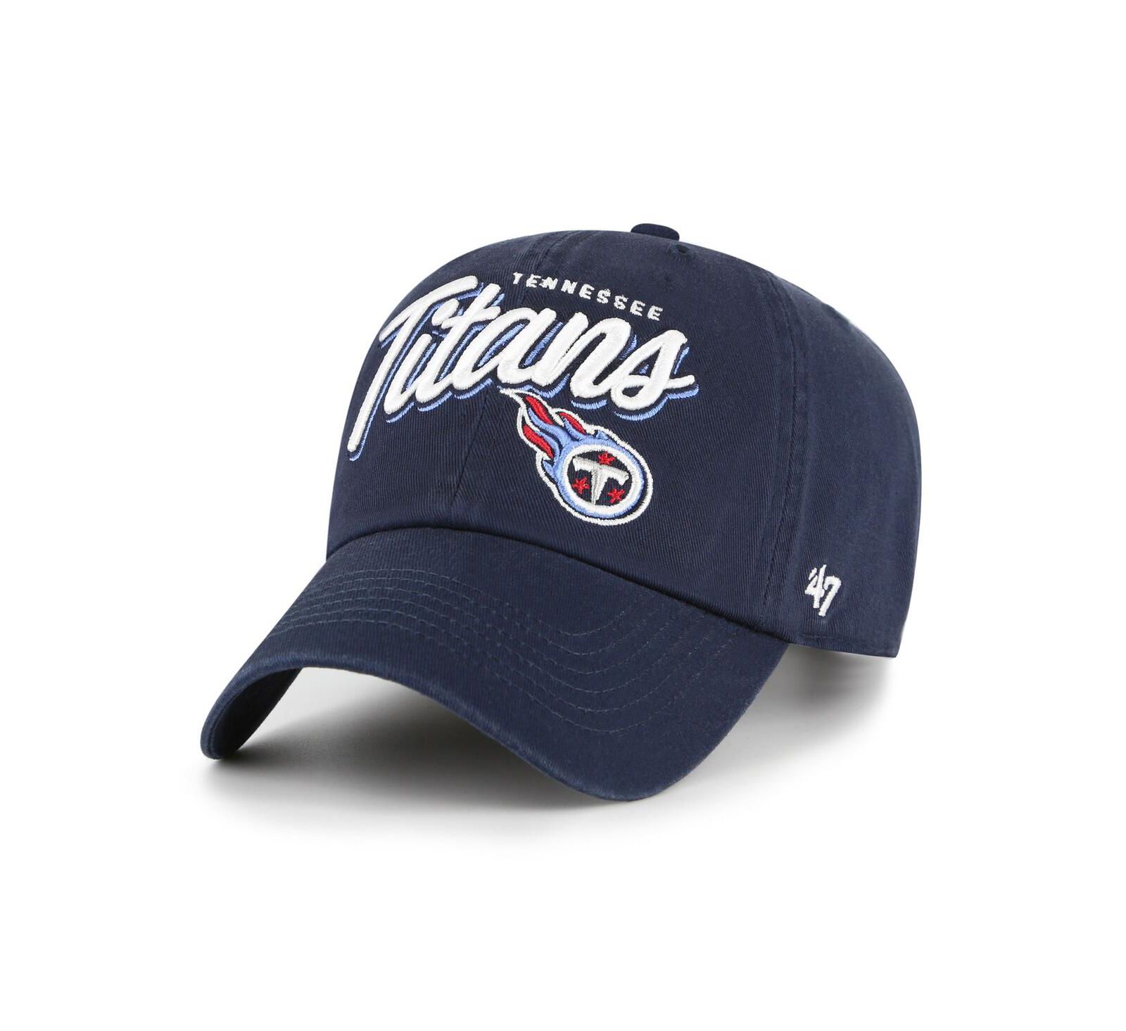 Женская кепка '47 Brand Tennessee Titans Ariana Clean Up регулируемая, темно-синяя
